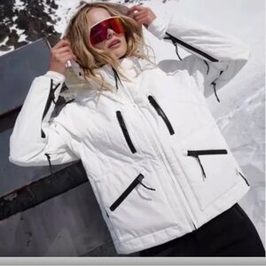 NEW Free People All Prepped Women's Ski Jacket white
